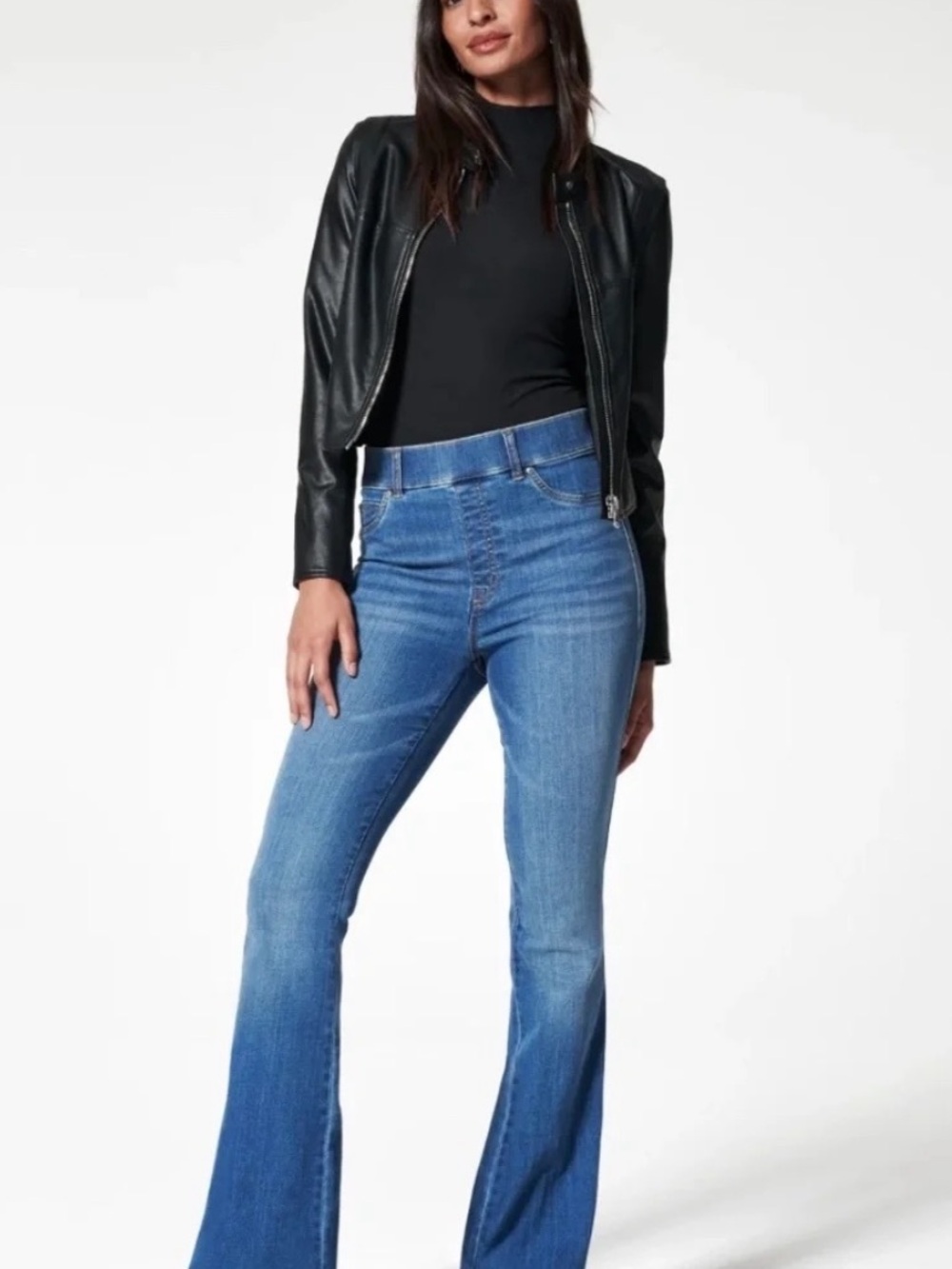 SPANX Vintage Indigo High-Rise Flare Jeans
